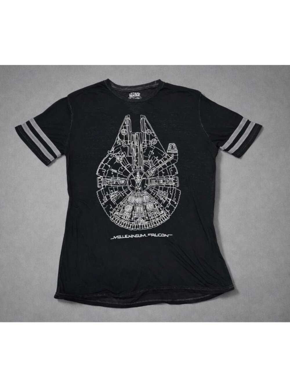 Star Wars Millennium Falcon semi-sheer Graphic Tee – Black, Size XL baseball‎